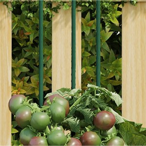vidaXL Garden Plant Stakes 30 pcs Green 23.6" Steel - 1 of 4