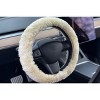 Natural Auto Sheepskin Steering Wheel Cover - 2 of 4