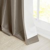 PAGED Faux Silk Blackout Curtains for Bedroom,Window Curtain Panel with Twisted Tab Top,Lined,Curtains for Living Room,Machine Washable - 4 of 4