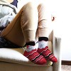 NBA Chicago Bulls Fan Fuzzy Socks: Logo Multi-Stripe Ankle Knit, Medium Adult Sizing - 3 of 3
