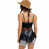 Women's Sheer Lace Cami Tunic - BluIvy - 2 of 4