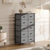 CENGHU Chest of Drawers Tall Dresser, Closet Organizer and Storage with 10 Fabric Drawers Metal Frame and Wooden Top, Ajustable Feet - 3 of 4