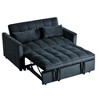 Akoasm Modern 3 in 1 Convertible Sleeper Sofa Bed with Pillows & Pockets For Living Room & Apartment-Black - 4 of 4