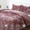 Velvet Duvet Cover Set, 3 Piece Luxury Soft Velvet Bedding Duvet Cover Set - 2 of 4