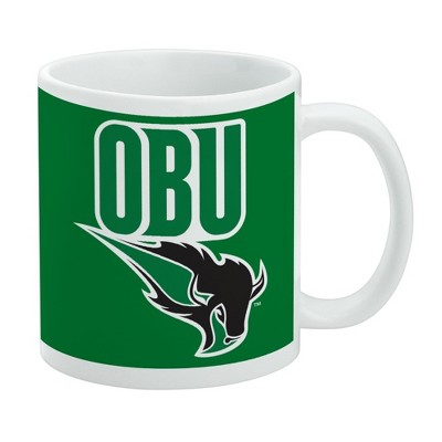 Oklahoma Baptist University Bison Logo Ceramic Coffee Mug Novelty Gift Mugs for Coffee Tea and Hot Drinks 11oz White