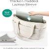 Attop Tote Bag for Women, Lightweight Puffy Tote Bag with Compartments Quilted Shoulder Bag Handbag for Travel White - 3 of 4