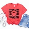 Simply Sage Market S.W.Smiley Choose Happy Smiley Face Short Sleeve Tee - 3 of 4