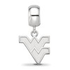 Black Bow Jewelry Sterling Silver West Virginia Mountaineers NCAA Bead Charm - 3 of 4