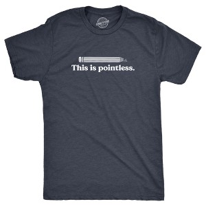 Mens This Is Pointless T Shirt Funny Broken Pencil Joke Tee For Guys - Crazy Dog Men's T Shirt - 1 of 4