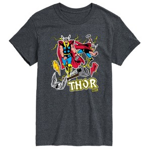 Men's - Marvel - Thor Stickers Style Short Sleeve Graphic T-Shirt - 1 of 4