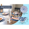 Nat & Jules Assorted Blue and White 18 ounce Ceramic Cereal Ramen Bowls Set of 4 - 2 of 4