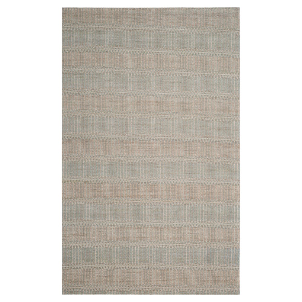 Blue/Gold Stripe Woven Area Rug 6'x9' - Safavieh