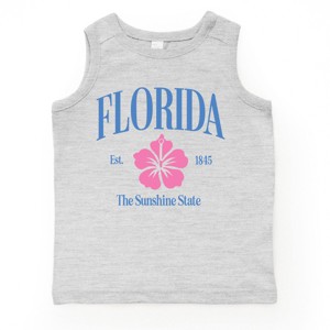 The Juniper Shop Florida The Sunshine State Toddler Tank - 5/6T - Heather Grey - 1 of 4