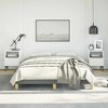 Bed Frame Dark Gray Polyester fabric, Plywood, Engineered wood Full - 3 of 4