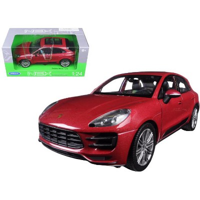 Porsche Macan Turbo Red 1/24 Diecast Model Car by Welly