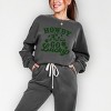 Simply Sage Market Howdy Go Lucky Clovers Lightweight Garment Dyed Sweatshirt - 2 of 4
