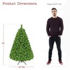 Yaheetech Pre-lit Flocked Artificial Christmas Tree Snow Frosted Christmas Tree - 3 of 4