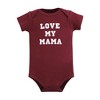 Hudson Baby Infant Boy Cotton Layette Set, Burgundy Mamas Boy - 4 of 4