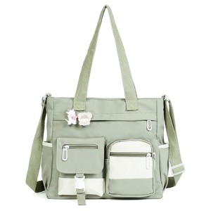 Crossbody Cute Bag for Teens Kawaii Messenger Purse Nylon Shoulder Tote Bags - 1 of 4