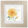 Trademark Fine Art Sheila Golden The Yellow Rose Matted Framed Art - 2 of 4