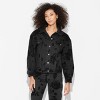 Women's Foundational Denim Oversized Trucker Jacket - Wild Fable™ - 2 of 3