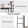 Bunk Bed Twin Over Twin Metal Bunkbeds with Ladders and 16.6 Safety Guardrail, Twin Bunk Beds for Kids, Adults and Small Spaces, No Box Spring Needed - 4 of 4