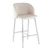 Set of 2 Fran Contemporary Counter Height Barstools - LumiSource - 2 of 4