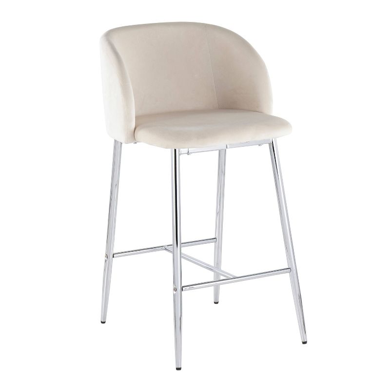 Set of 2 Fran Contemporary Counter Height Barstools - LumiSource, 3 of 14