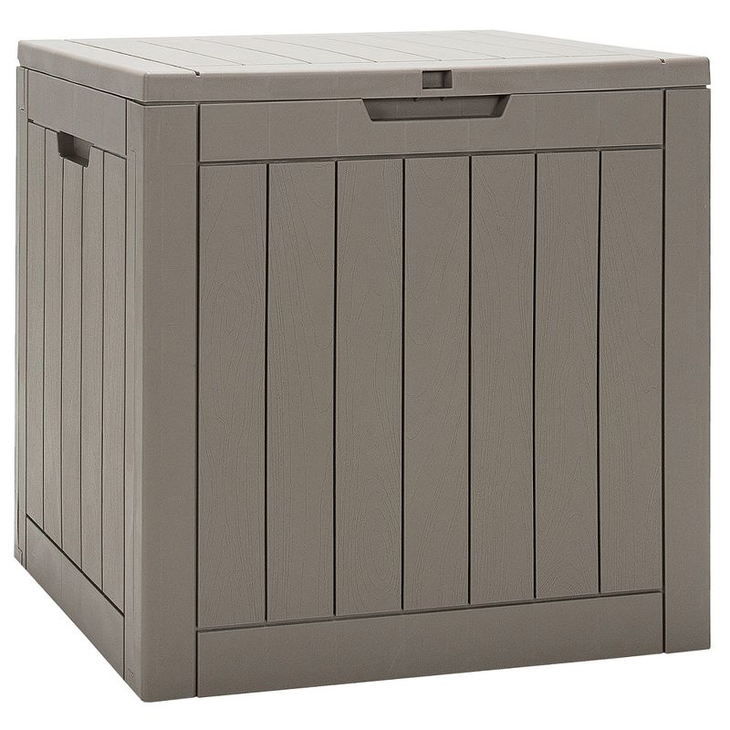 Costway 30 Gallon Deck Box  Storage Container Seating Tools Organization Deliveries, 1 of 10
