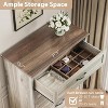 5 Drawers Dresser for Bedroom, Wooden Home Storage Cabinet with Metal Handles, Modern Chest of Drawers for Living Room, Hallway, Closet - 4 of 4