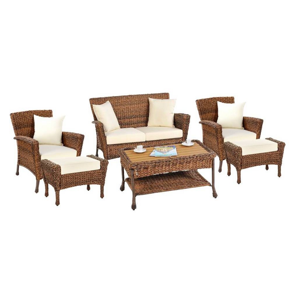 6pc Faux Sea Grass Patio Collection W Unlimited