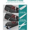 Aoibox 4-Stage Electric Knife & Scissor Sharpener with Diamond Abrasive for Chef Knives, Detachable Ceramic Hone Rod for Serrated Knives - 4 of 4