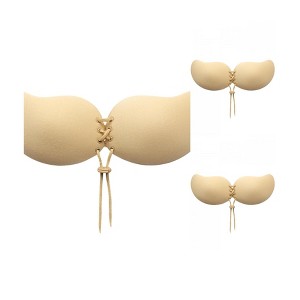 INSPIRE CHIC Women's 3 Packs Strapless Adjustable Silicone Reusable Bras - 1 of 4