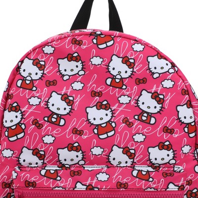Hello Kitty Toss AOP Pink Ground Travel Backpack - image 2