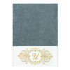 Linum Home Textiles 100% Turkish Cotton MONICA Gold Thread 3PC Embellished Towel Set - 2 of 4