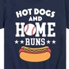 Boys' - Instant Message - Hot Dogs And Home Runs Short Sleeve Graphic T-Shirt - 2 of 4