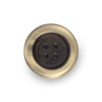 Dritz Brass Button Knob Antique Brass