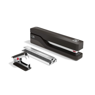 TRU RED Desktop Stapler Kit 20-Sheet Capacity Black TR58081