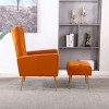 NicBex Modern Accent Chair and Ottoman Sets, Ergonomic Recliner Chair with Adjustable Backrest, Living Room Chair for Bedroom - 2 of 4