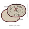 Jolly Ole Santa Jute Rug Oval 20x30 - 3 of 4