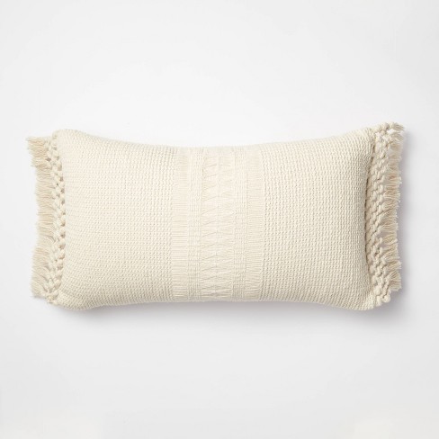 Natural Cream Textured Cotton and Jute Cushion Cover Small or Large