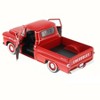 1958 Chevrolet Apache Fleetside Pickup Truck Red 1/24 Diecast Model Car by Motormax - 2 of 4