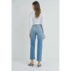 Women's Denim High Rise Crop Straight Jeans - JUST BLACK DENIM - 4 of 4