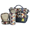 Racxily 5PCS Baby Nappy Diaper Bags Set Mummy Diaper Shoulder Bags w/ Nappy Changing Pad Insulated Pockets Travel Tote Bag - 2 of 4