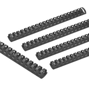 Unique Bargains Smooth Portable Plastic Rings Comb Binding Spines 10 Pcs - 1 of 4