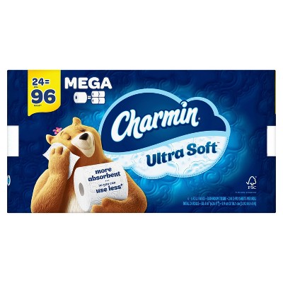 Charmin Ultra Soft Toilet Paper - 24 Mega Rolls