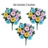 Collections Etc Artificial Multicolored Daisy Bushes Picks - Set of 3 - 4 of 4