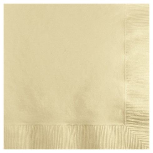 50ct Ivory Cocktail Beverage Napkins Target