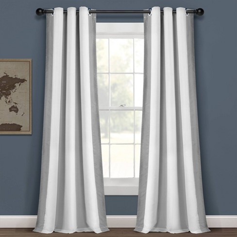 84 Blackout Tassel Kids' Curtain Panel White/black - Pillowfort™ : Target