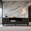 70.9'' Modern TV Stand for TVs up to 80 Inches, Entertainment Center with Open Compartment, TV Storage Cabinet with 2 Drawers - Leovsnove - 2 of 4